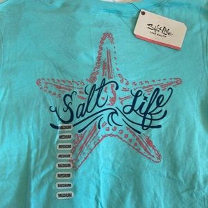 Salt Life teal starfish t-shirt